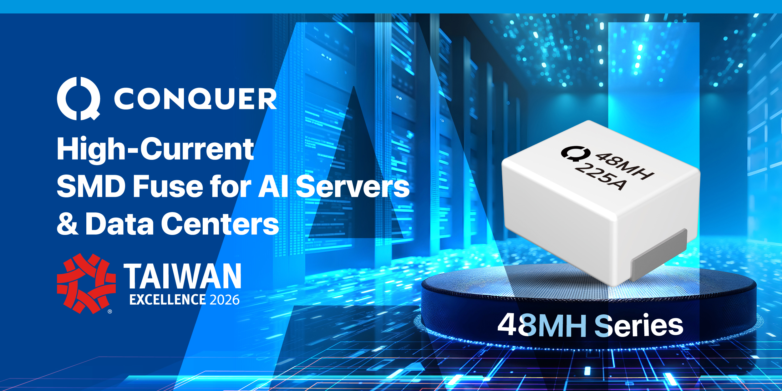 功得電子榮獲 2026 台灣精品獎｜48MH 高電流貼片保險絲引領 AI 電源新世代