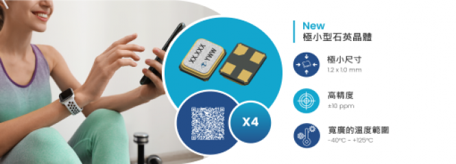 泰藝電子推出革命性X4系列微型石英晶體：為未來智慧設備的核心設定新標準