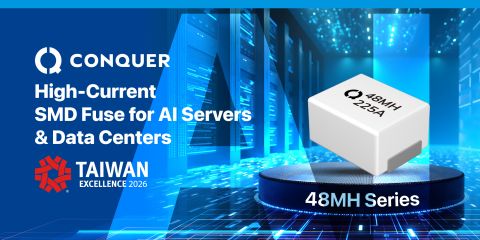 功得電子榮獲 2026 台灣精品獎｜48MH 高電流貼片保險絲引領 AI 電源新世代